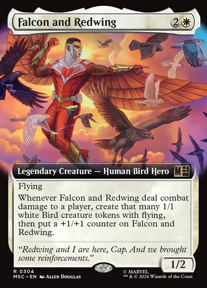 Falcon and Redwing card front
