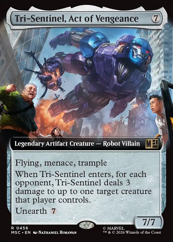 Tri-Sentinel, Act of Vengeance card front