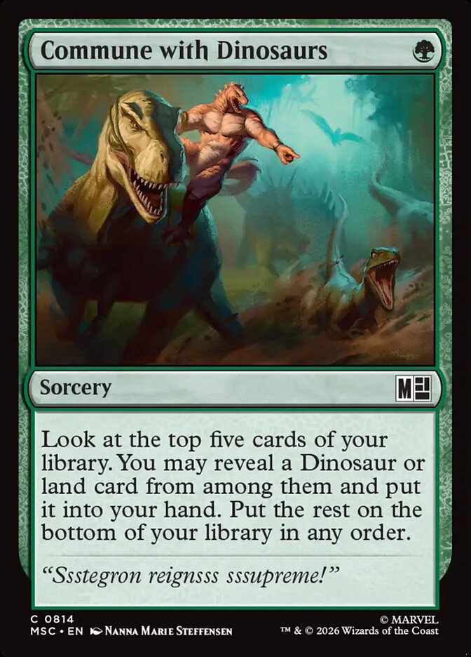 Commune with Dinosaurs card front