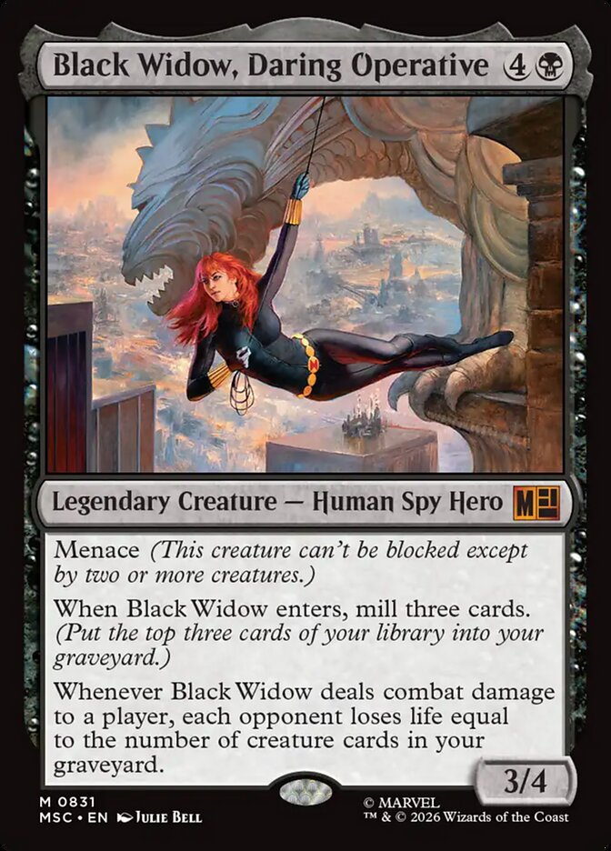Black Widow, Daring Operative card front