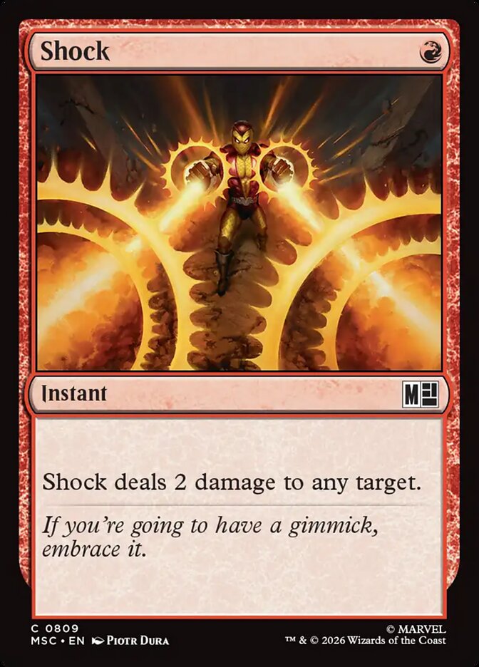 Shock card front