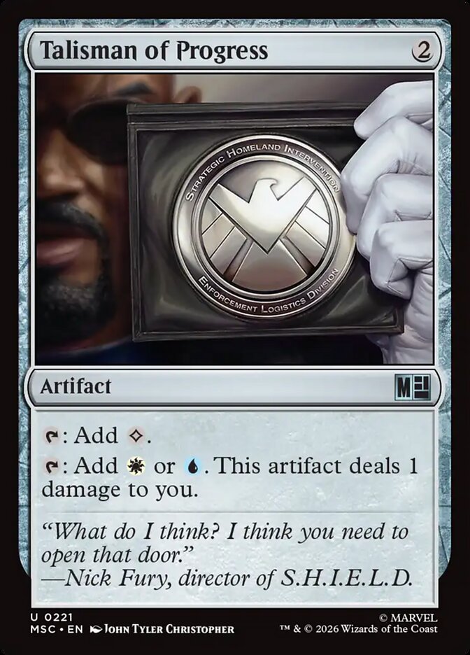 Talisman of Progress card front