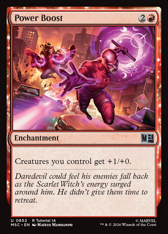 Power Boost card front
