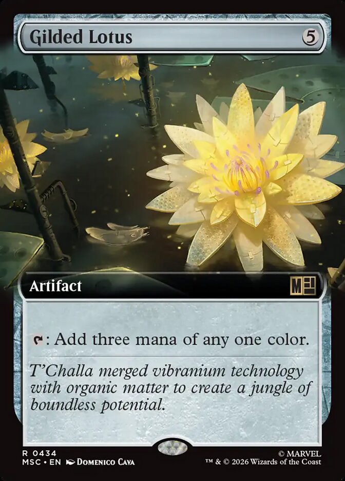 Gilded Lotus card front