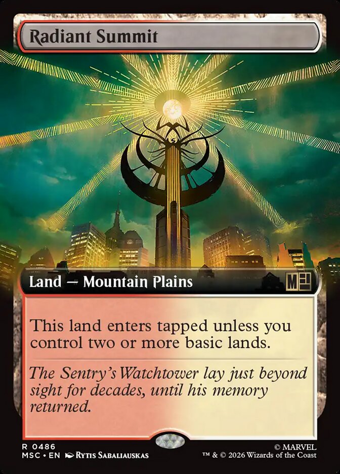 Radiant Summit card front
