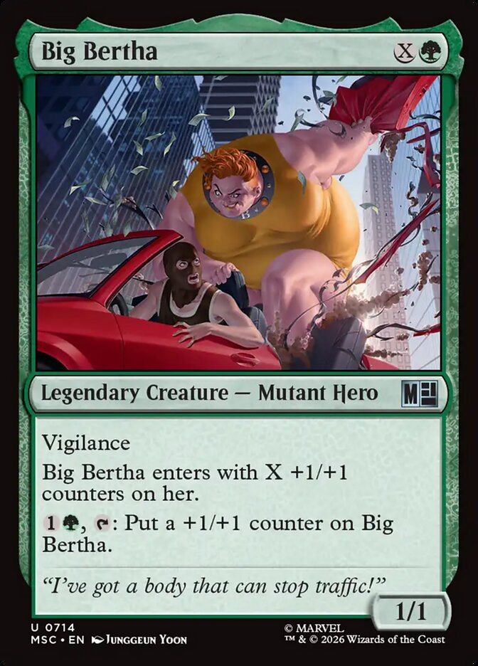 Big Bertha card front
