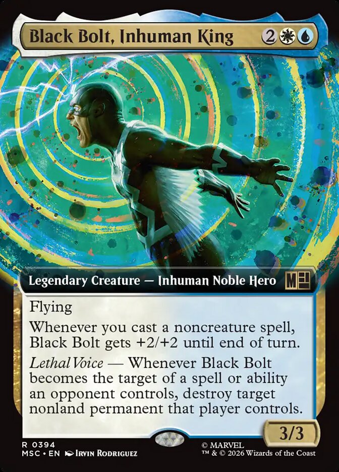 Black Bolt, Inhuman King card front