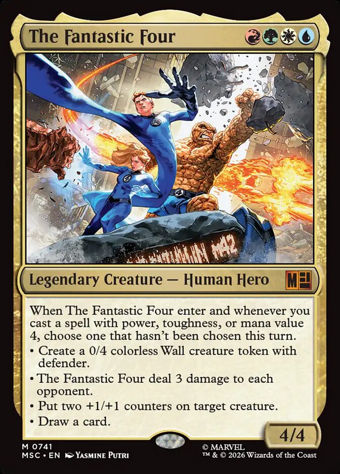 The Fantastic Four card front