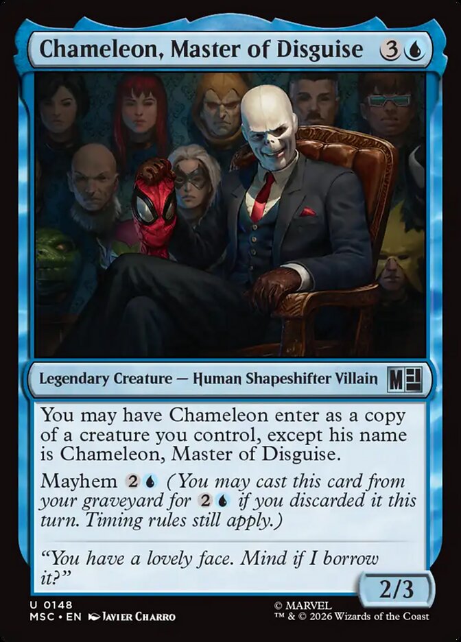 Chameleon, Master of Disguise card front