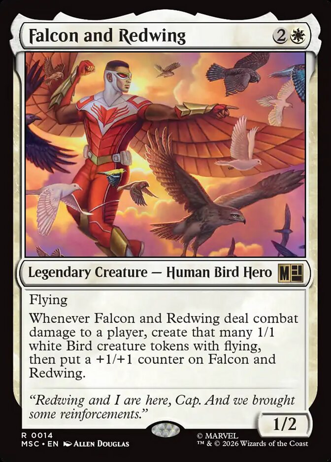 Falcon and Redwing card front