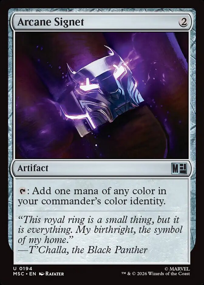 Arcane Signet card front