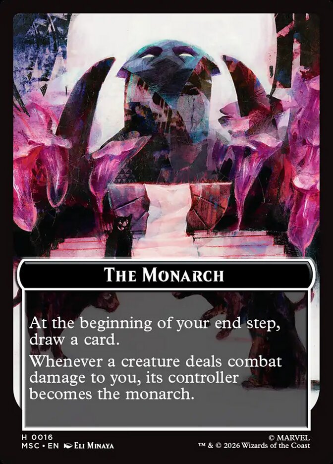 The Monarch card front