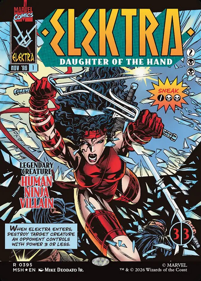 Elektra, Daughter of the Hand card front