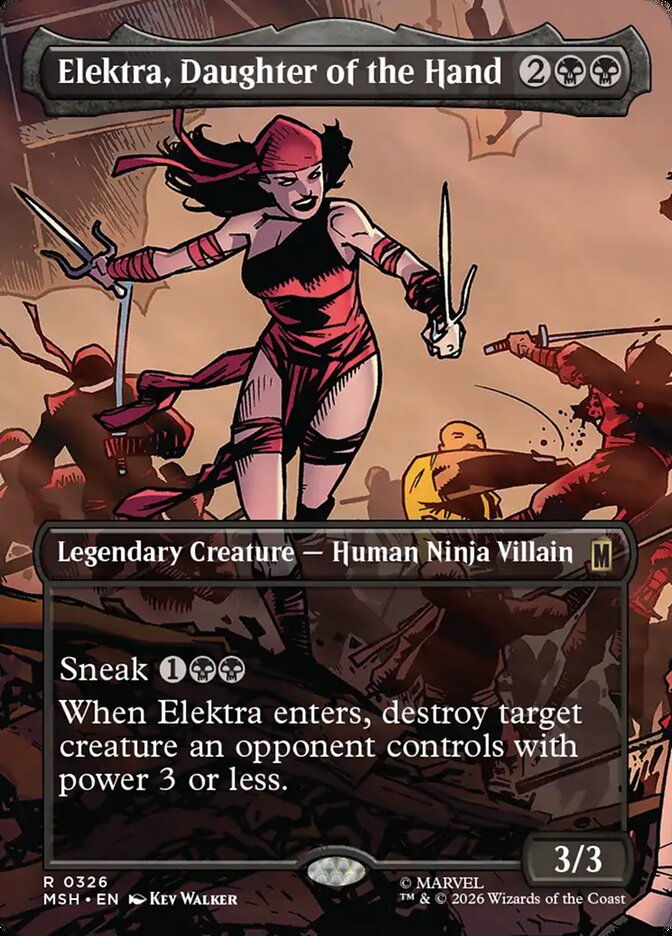 Elektra, Daughter of the Hand card front
