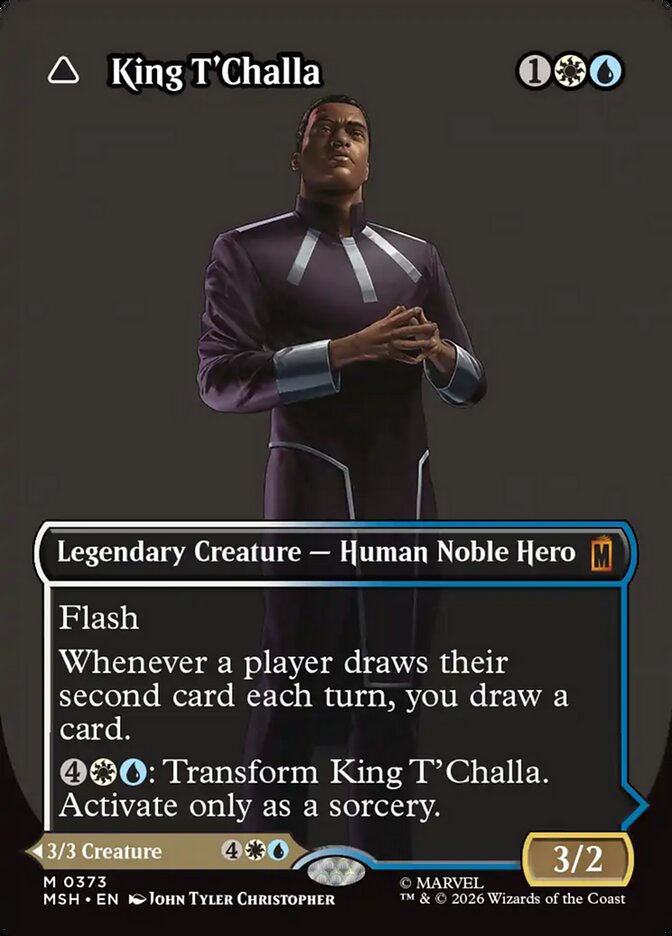 King T'Challa card front