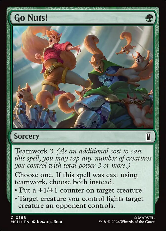 Go Nuts! card front