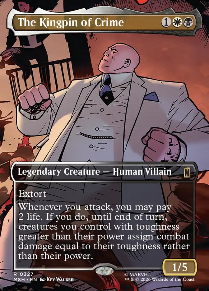 The Kingpin of Crime card front