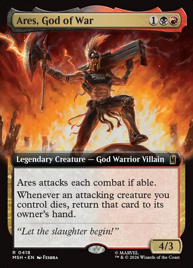 Ares, God of War card front