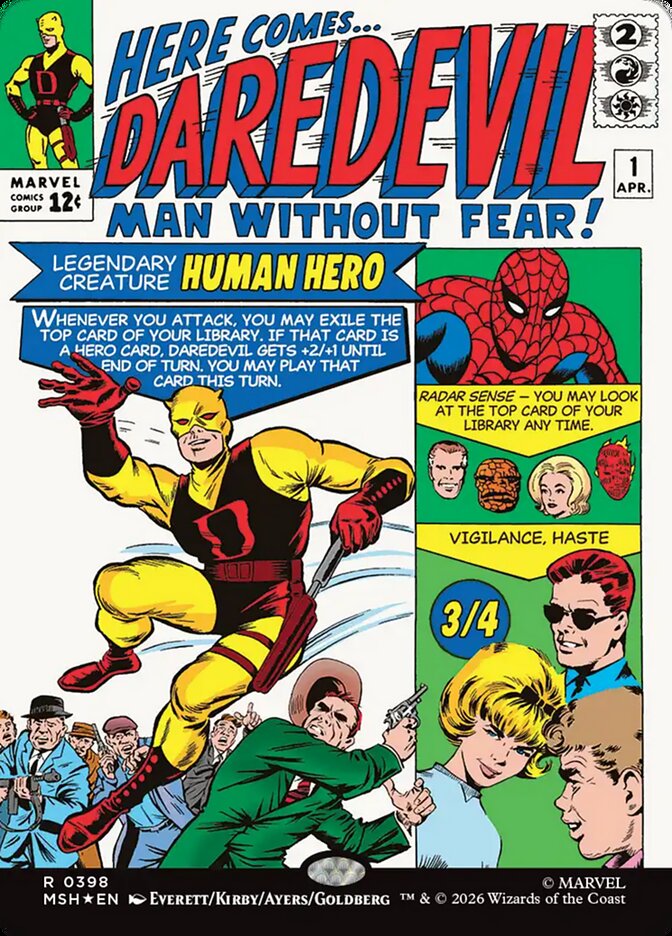 Daredevil, Man Without Fear card front