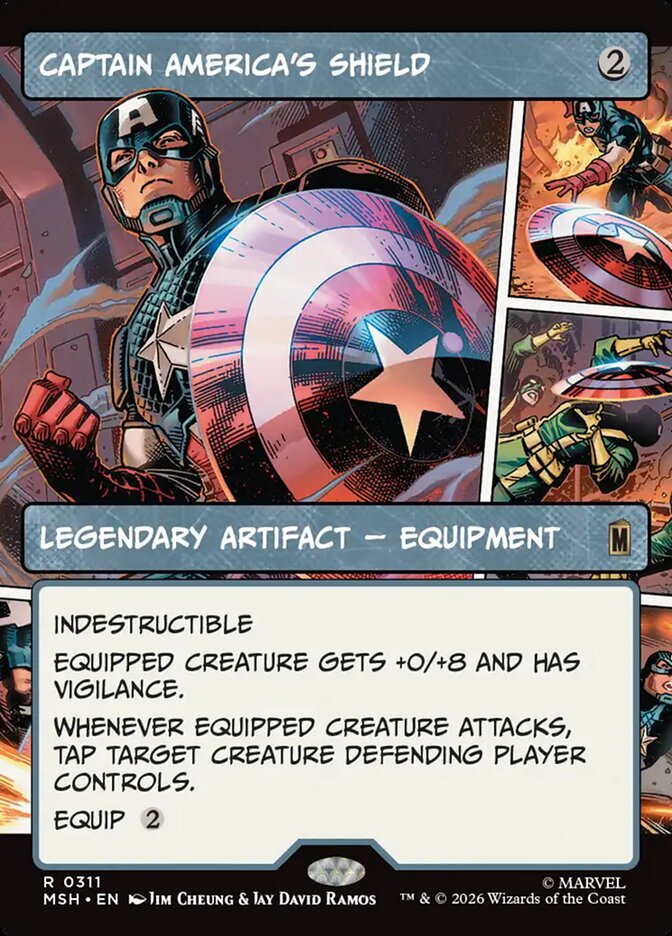 Captain America's Shield card front