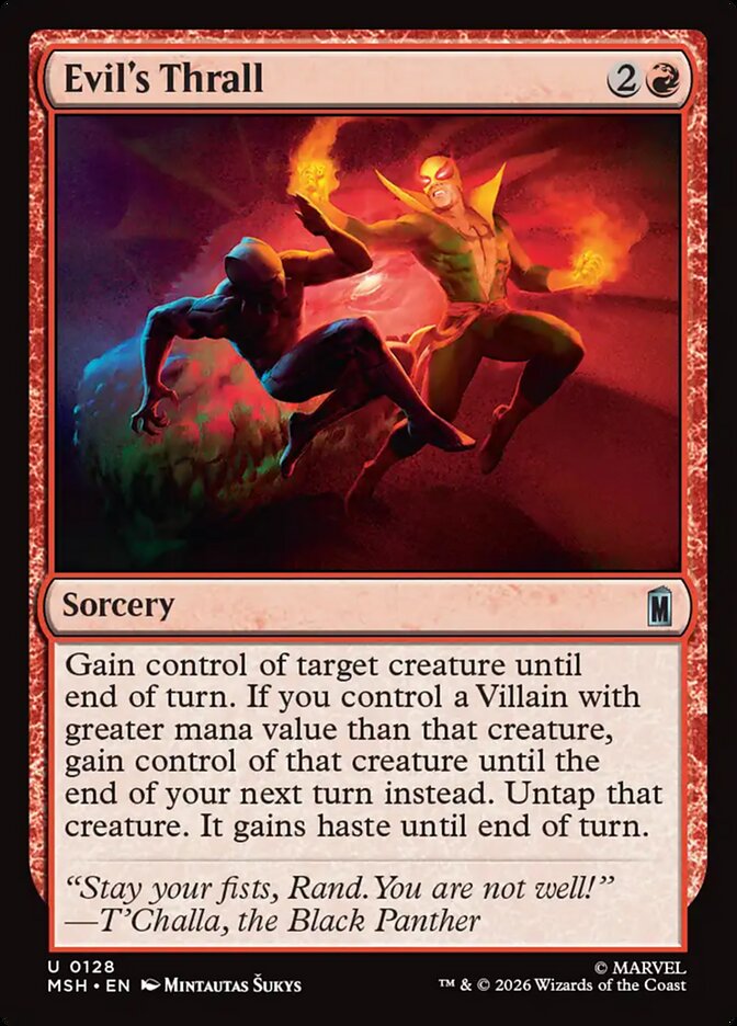 Evil's Thrall card front