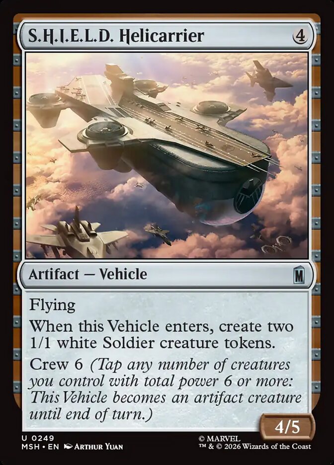 S.H.I.E.L.D. Helicarrier card front