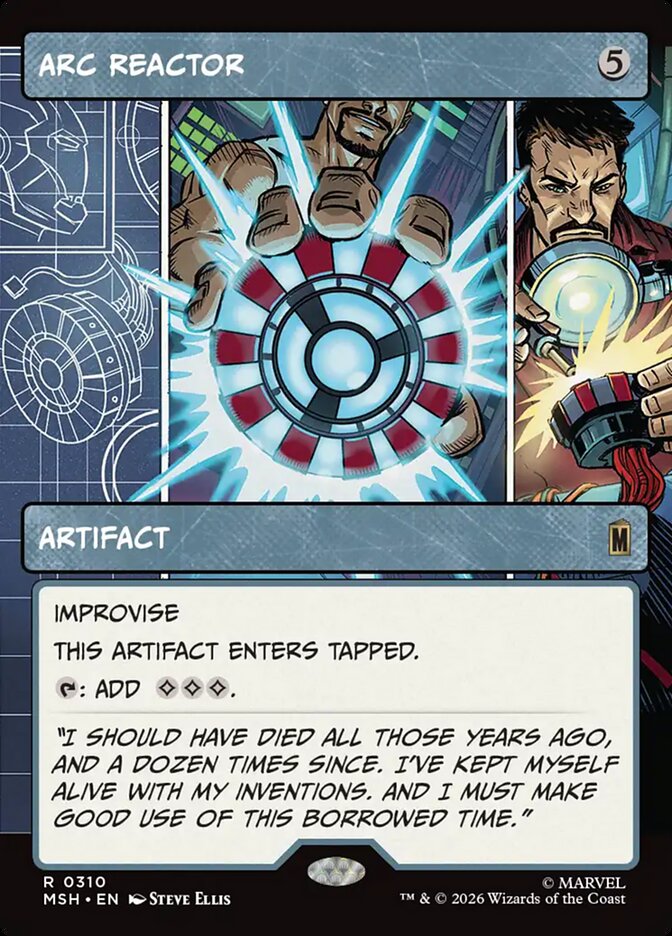 Arc Reactor card front