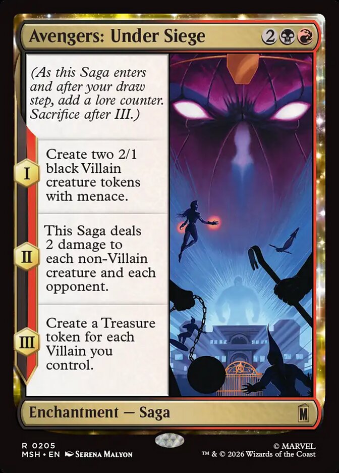 Avengers: Under Siege card front