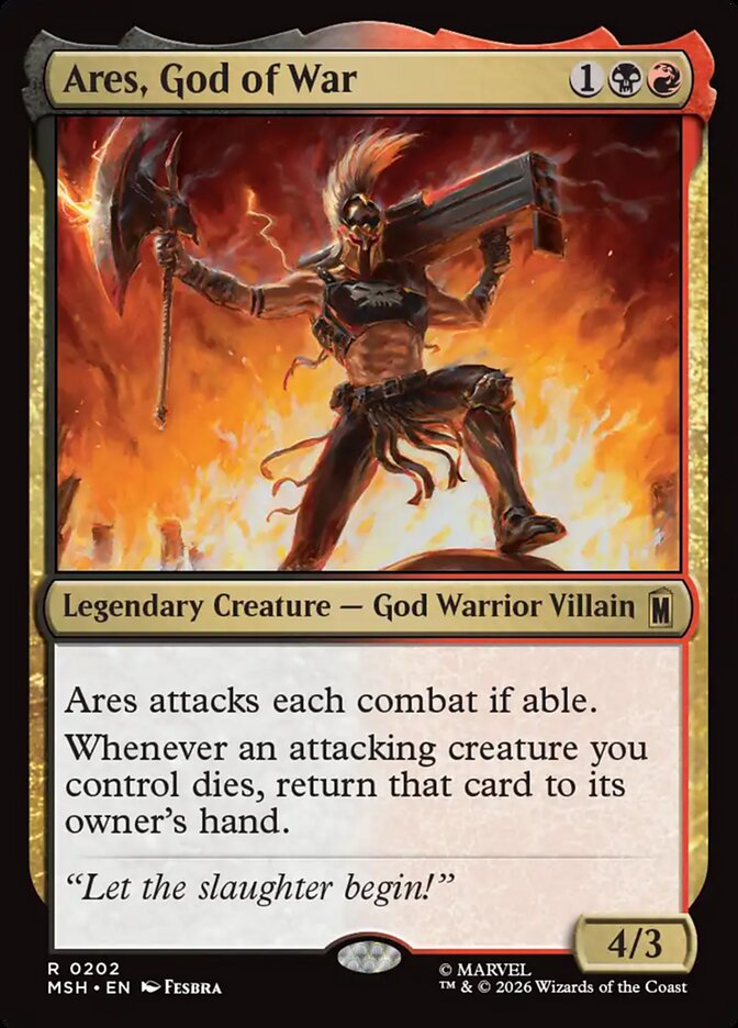 Ares, God of War card front