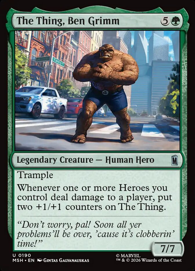The Thing, Ben Grimm card front