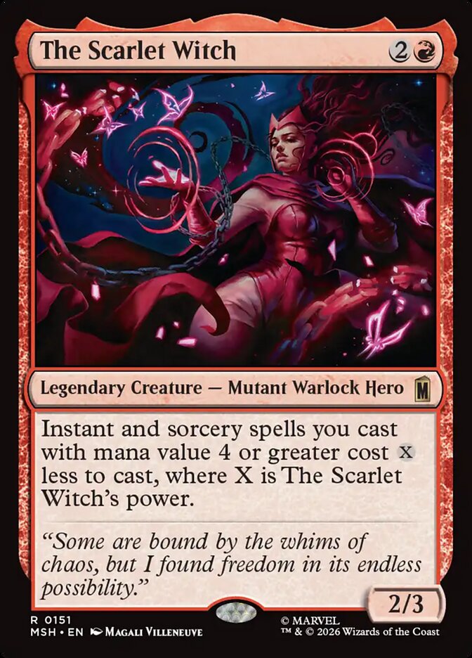 The Scarlet Witch card front