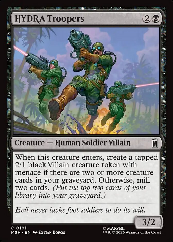 HYDRA Troopers card front