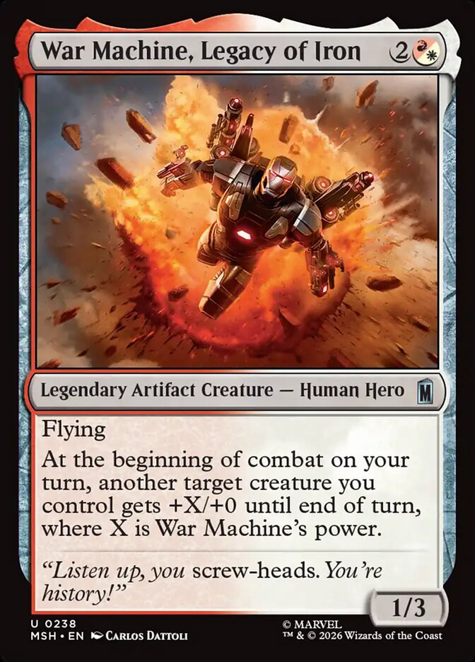 War Machine, Legacy of Iron card front