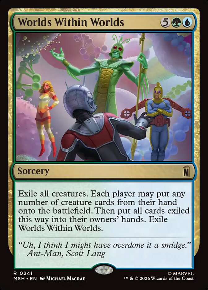 Worlds Within Worlds card front