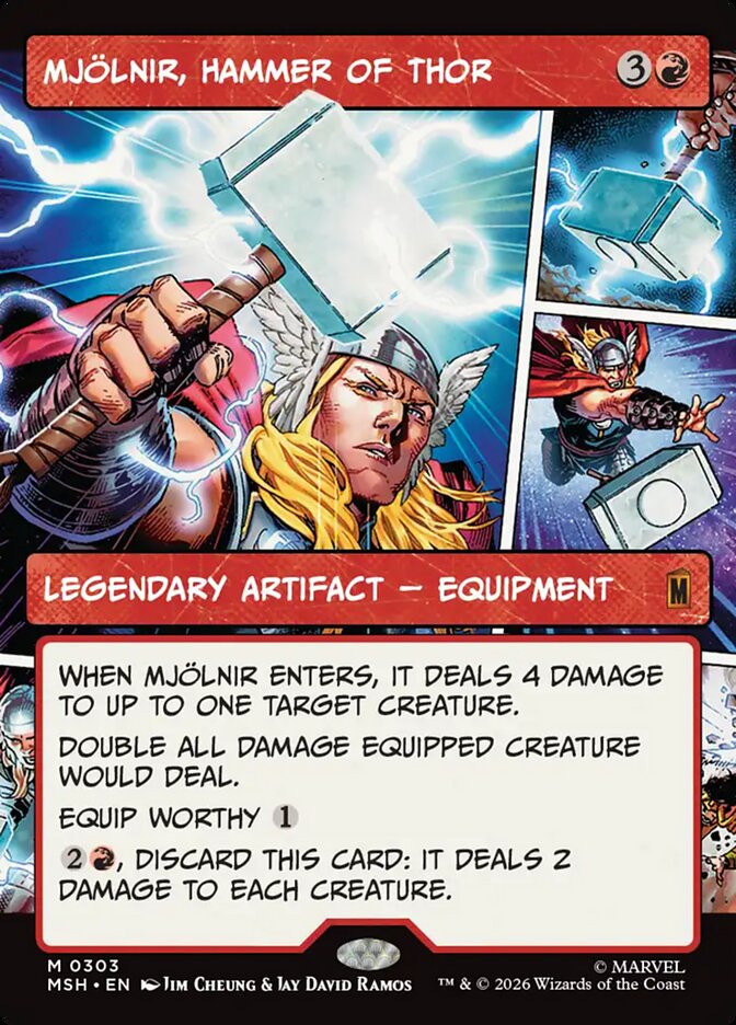 Mjölnir, Hammer of Thor card front