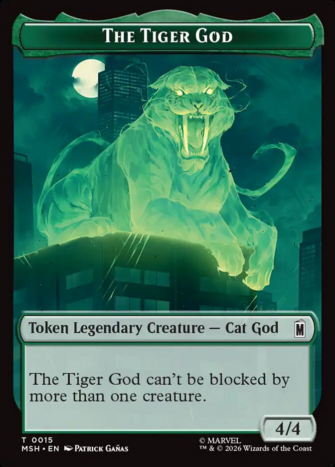 The Tiger God card front
