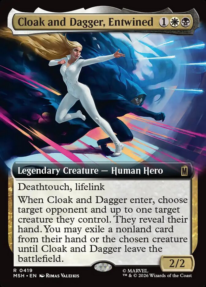 Cloak and Dagger, Entwined card front