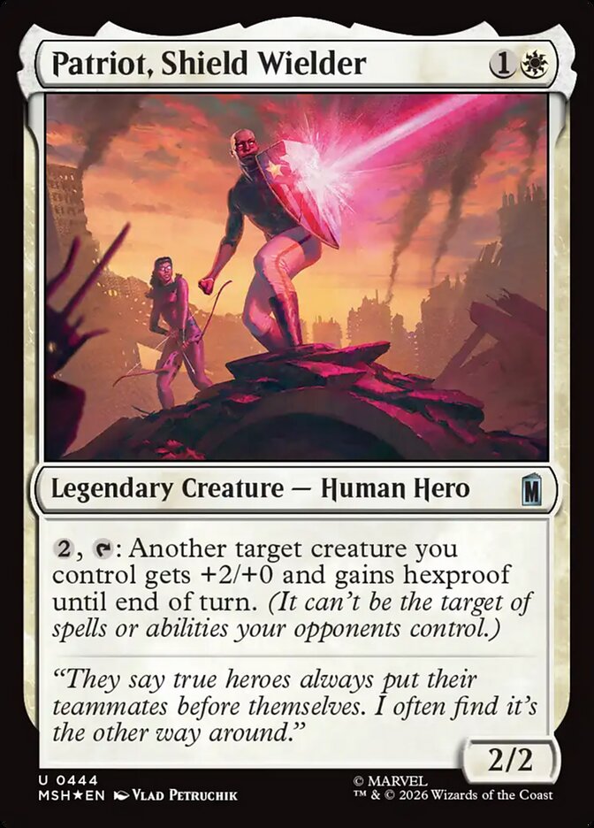 Patriot, Shield Wielder card front