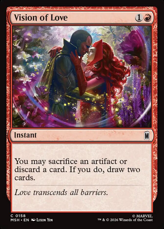 Vision of Love card front