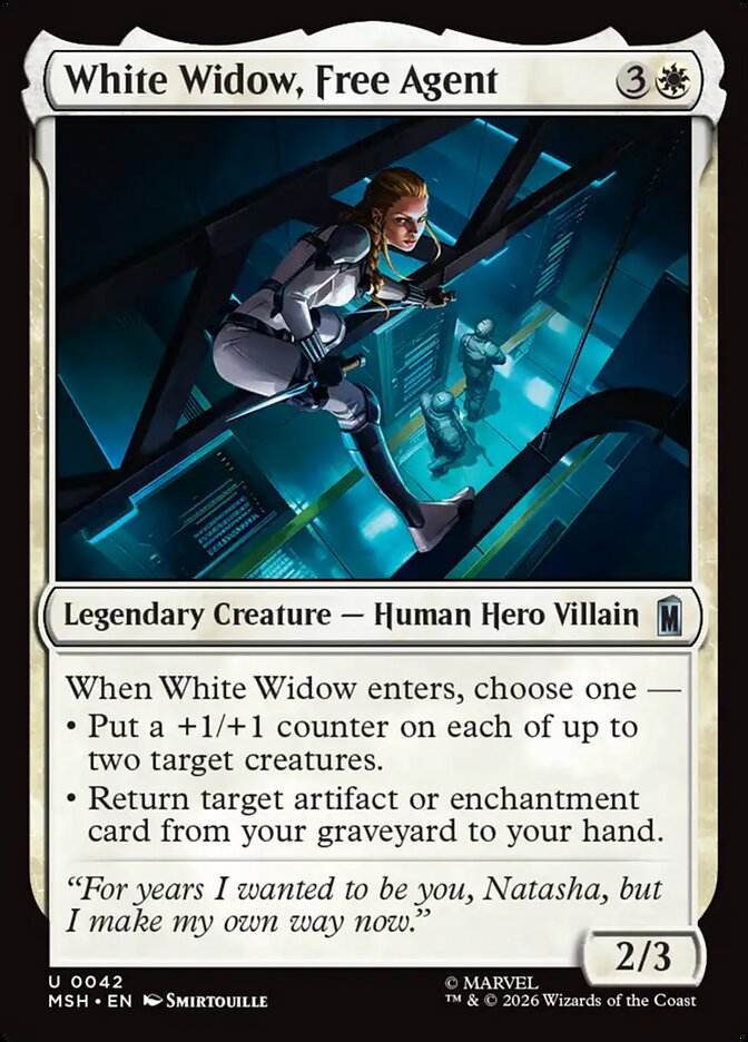 White Widow, Free Agent card front