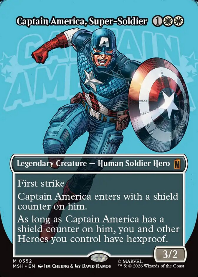 Captain America, Super-Soldier card front