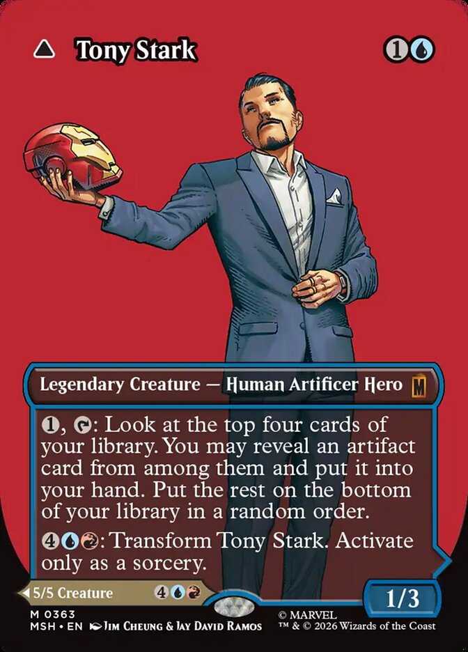 Tony Stark card front