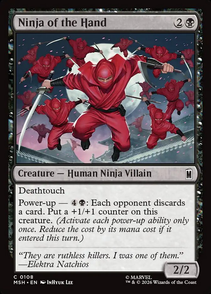 Ninja of the Hand card front