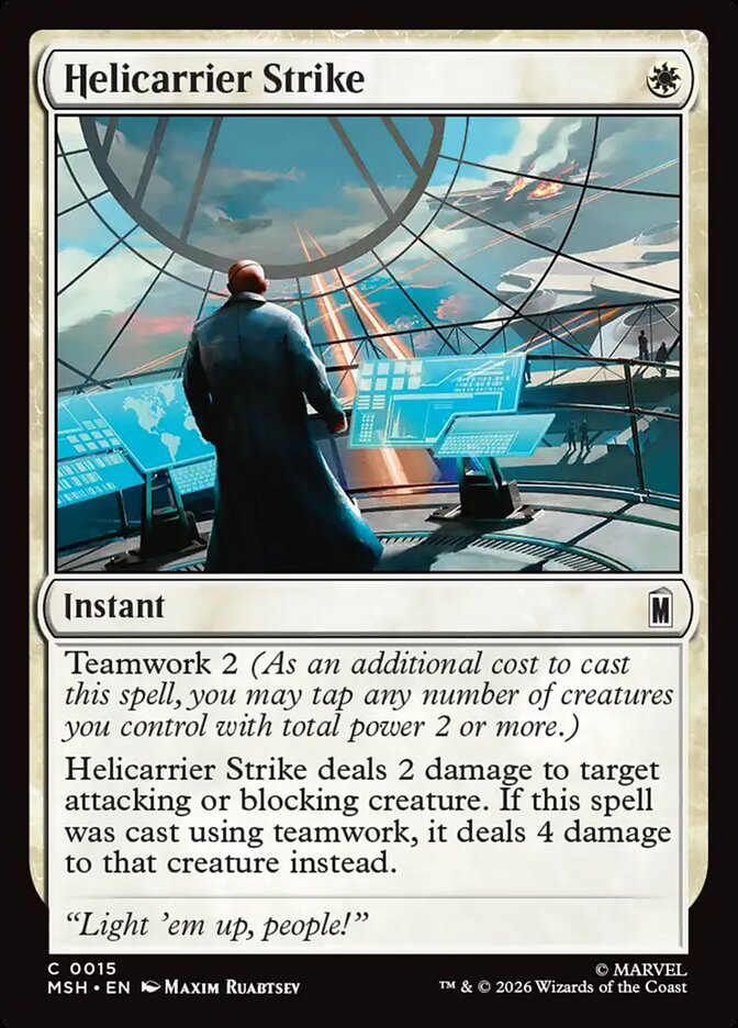 Helicarrier Strike card front