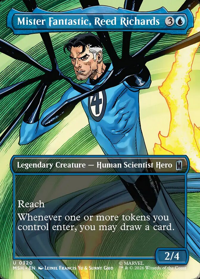 Mister Fantastic, Reed Richards card front