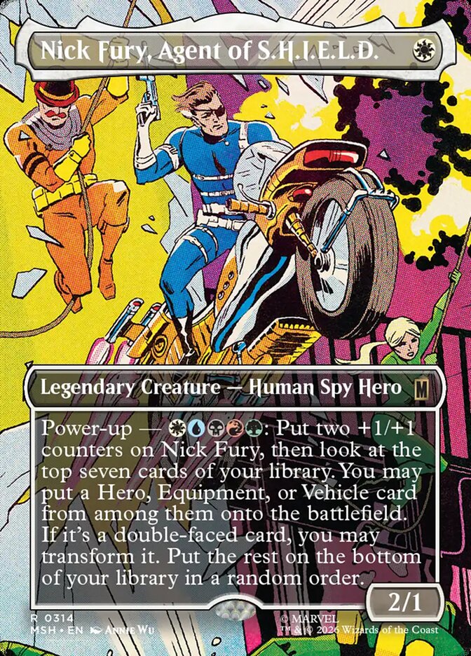 Nick Fury, Agent of S.H.I.E.L.D. card front