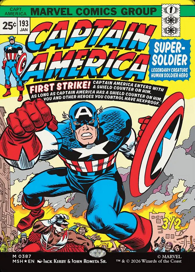 Captain America, Super-Soldier card front