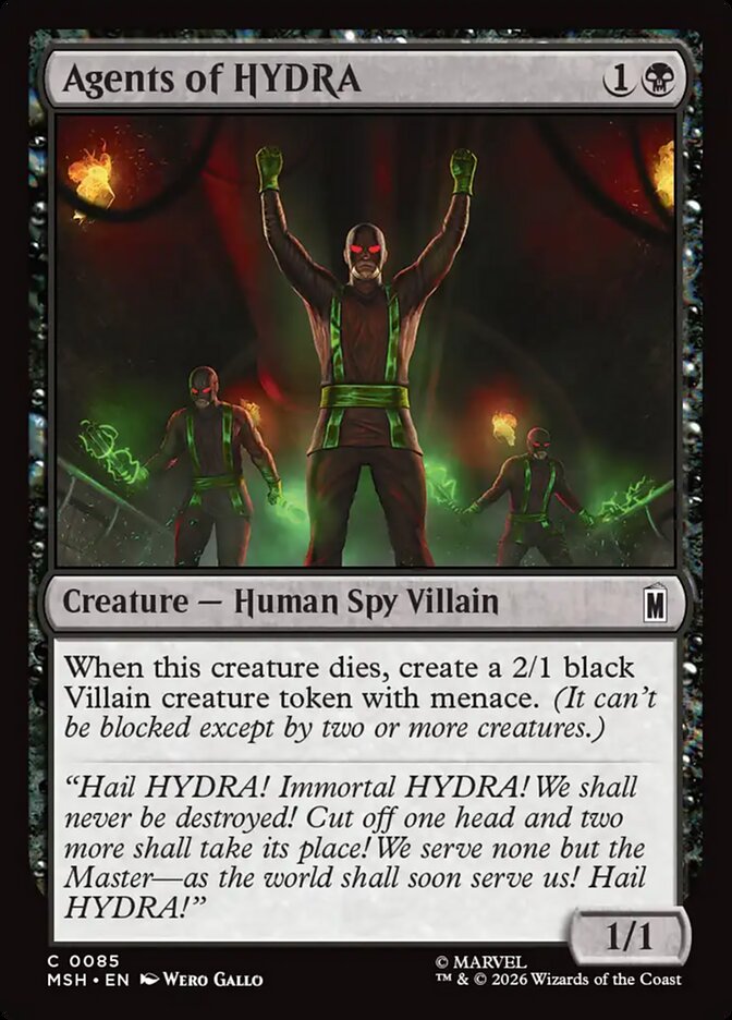 Agents of HYDRA card front