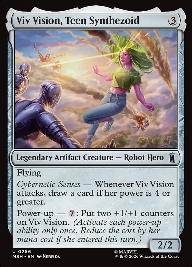 Viv Vision, Teen Synthezoid card front