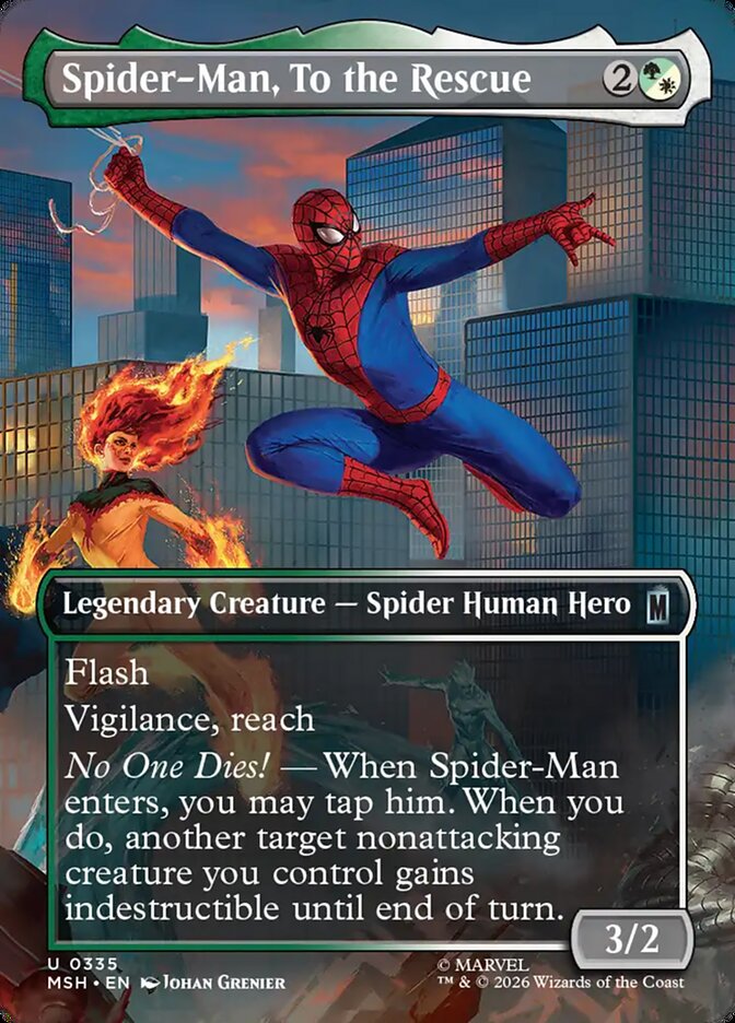 Spider-Man, To the Rescue card front